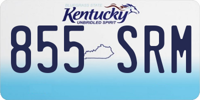 KY license plate 855SRM