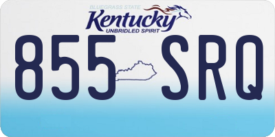 KY license plate 855SRQ