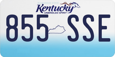KY license plate 855SSE