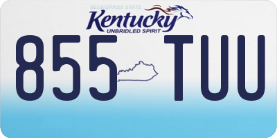 KY license plate 855TUU
