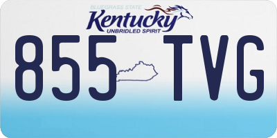 KY license plate 855TVG