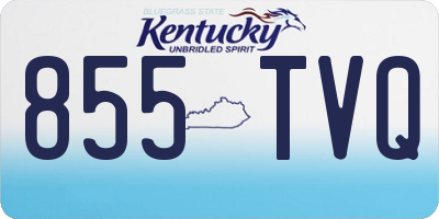 KY license plate 855TVQ