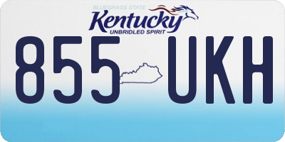KY license plate 855UKH