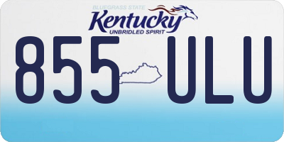 KY license plate 855ULU