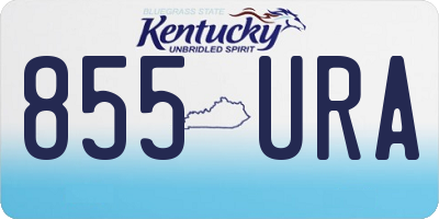 KY license plate 855URA