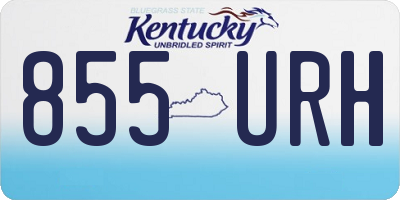 KY license plate 855URH