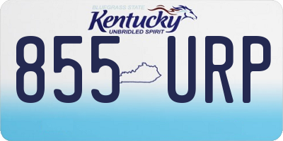 KY license plate 855URP