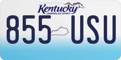 KY license plate 855USU