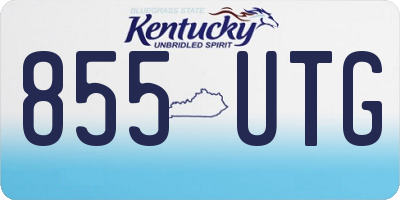 KY license plate 855UTG