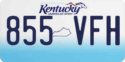 KY license plate 855VFH