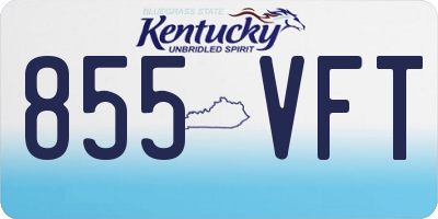 KY license plate 855VFT
