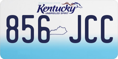 KY license plate 856JCC