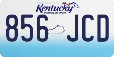 KY license plate 856JCD