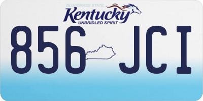 KY license plate 856JCI