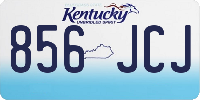 KY license plate 856JCJ