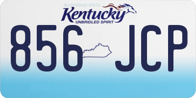 KY license plate 856JCP