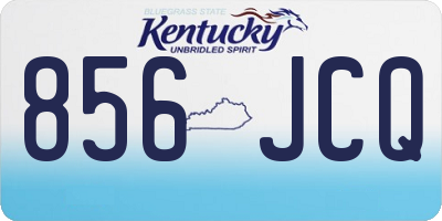 KY license plate 856JCQ