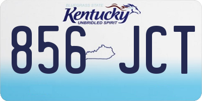 KY license plate 856JCT