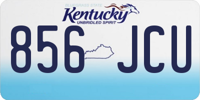 KY license plate 856JCU