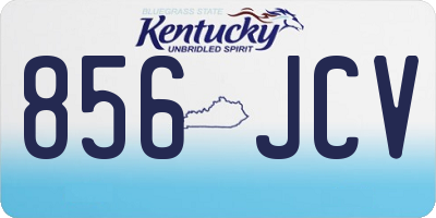KY license plate 856JCV