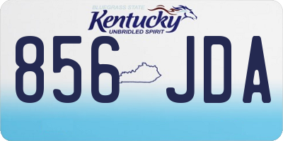 KY license plate 856JDA