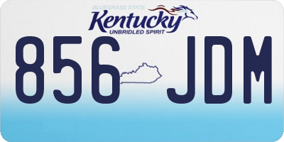 KY license plate 856JDM