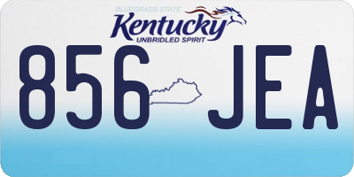 KY license plate 856JEA