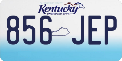 KY license plate 856JEP