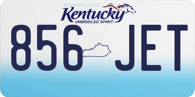 KY license plate 856JET