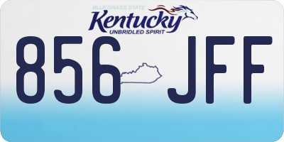 KY license plate 856JFF