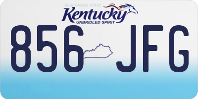 KY license plate 856JFG