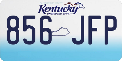 KY license plate 856JFP