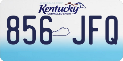 KY license plate 856JFQ
