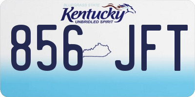 KY license plate 856JFT
