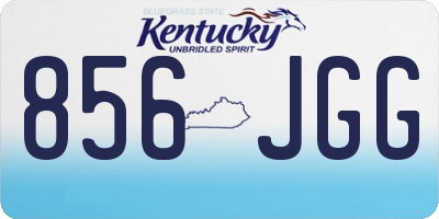 KY license plate 856JGG