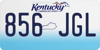 KY license plate 856JGL
