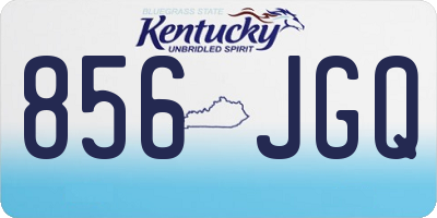 KY license plate 856JGQ