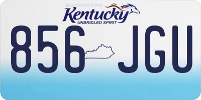 KY license plate 856JGU