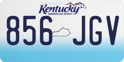KY license plate 856JGV