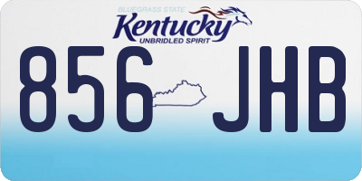 KY license plate 856JHB