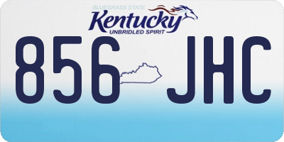 KY license plate 856JHC