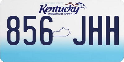 KY license plate 856JHH