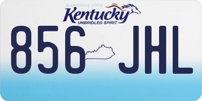 KY license plate 856JHL