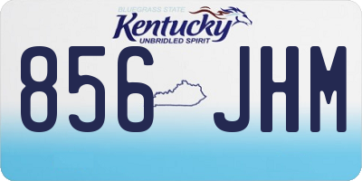 KY license plate 856JHM