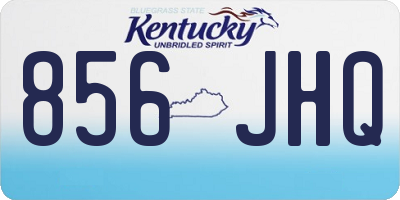 KY license plate 856JHQ