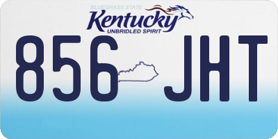 KY license plate 856JHT