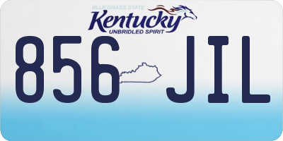 KY license plate 856JIL
