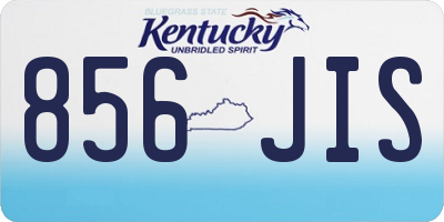KY license plate 856JIS