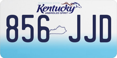 KY license plate 856JJD