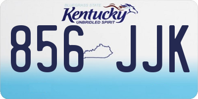 KY license plate 856JJK